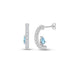 CLARA 925 Sterling Silver Hoop Bali Earrings | Daily Wear