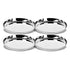Stainless Steel Dinner Plate Set of 4 Plates (27 Cm)