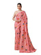 Vasthrlay White Floral Unstitched Saree