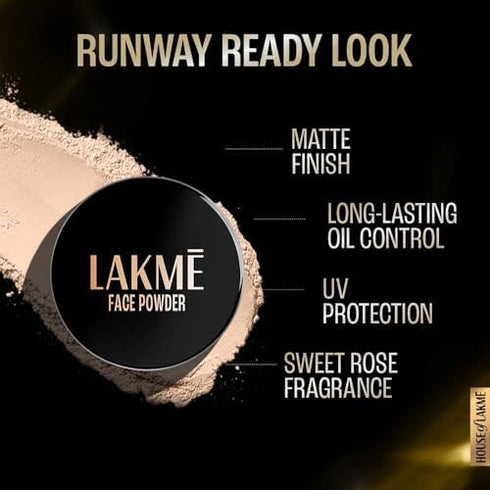 Lakme Rose Face Powder With Sunscreen | Soft Pink 40g