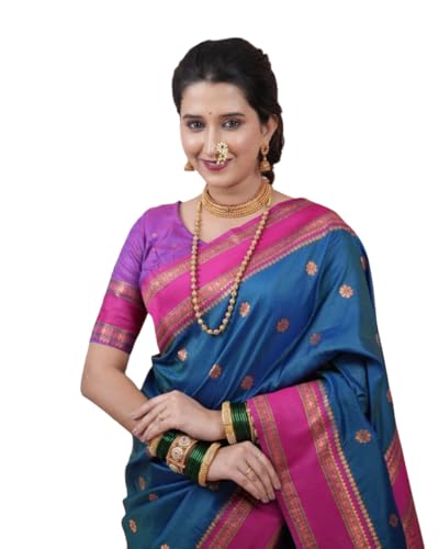 Vasthrlay Kanjivaram Jamun Red Contrast Traditional