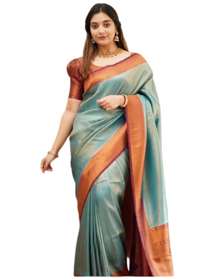 Vasthrlay Cream Kanjivaram Saree
