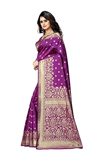 Vasthrlay Kanjivaram Banarasi Pari100 51 Peacock Blue Saree With Blouse Piece