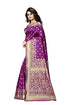 Vasthrlay Kanjivaram Banarasi Pari100 51 Peacock Blue Saree With Blouse Piece