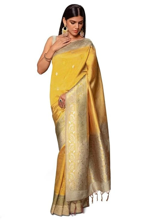 Vasthrlay Mustard Tussar Tassels