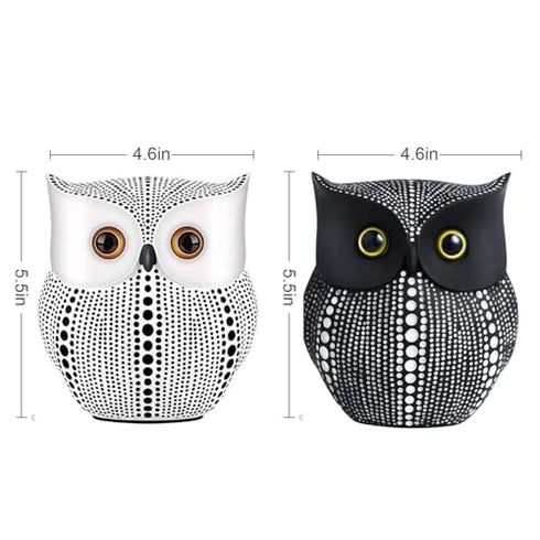 Lucky Owl Handicraft Resin Art Figure Showpiece