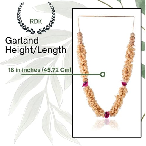 RDK Sandalwood Processed Photo Frame Haar Mala