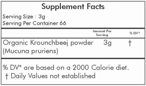 Herbal Hills Organic Krounchbeej Mucuna Pruriens Powder