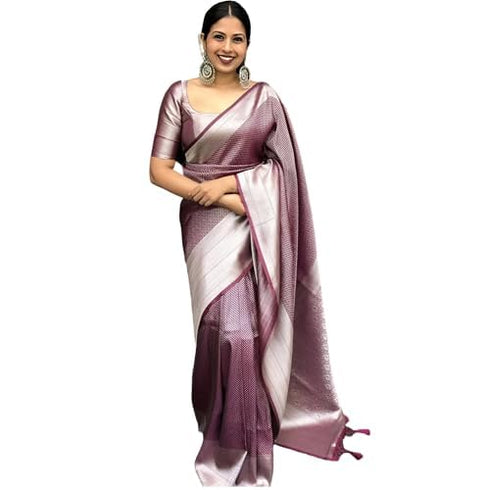 Vasthrlay Banarasi Unstitched Saree