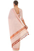 Vasthrlay Peach Tissue Kasavu Saree Borders