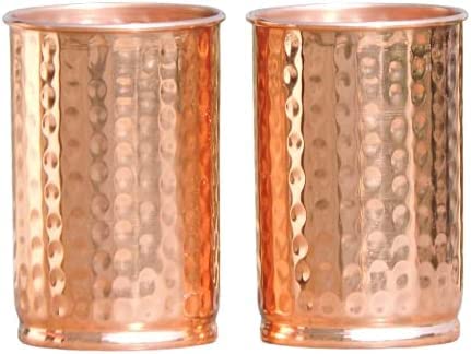 Set of 2 Hand Crafted Pure Copper Tumbler