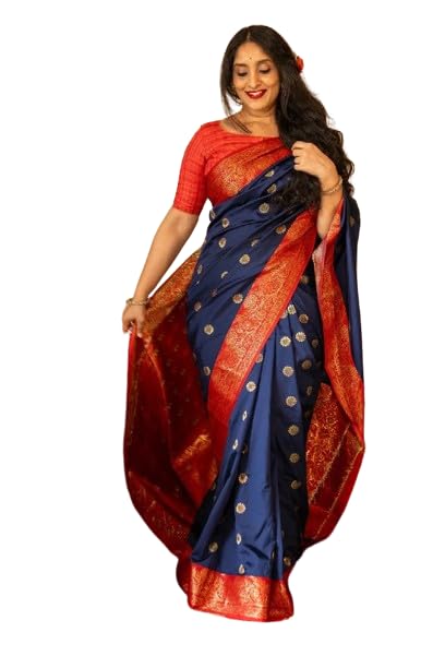 Vasthrlay Purple Banarasi Wedding Saree