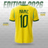 Brazil Home 2026 Football Jersey For Men Boys Kids Women| Football World Cup 2026 Fan Jersey| Custom Personalised Soccer Jersey With Name & Number Size