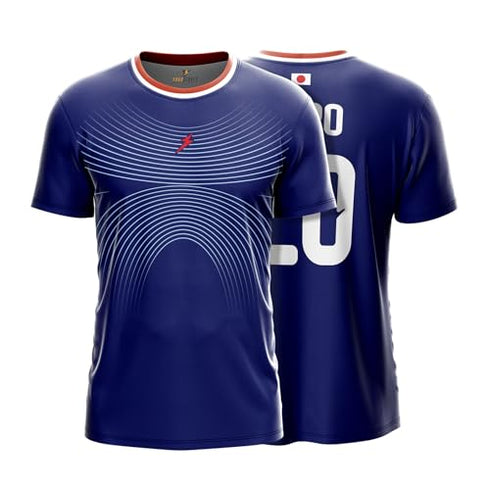 Yourjersey Japan 2026 Football Jersey Samurai Blue World Cup Edition | Custom Name & Number | For Men| Kids And Women