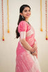 Vasthrlay Present Beautiful Kanjivaram Soft Silk Pink Saree With Blouse