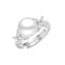 Clara 925 Sterling Silver Real Pearl Pendant Ring