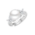 Clara 925 Sterling Silver Real Pearl Pendant Ring