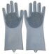 HUSB® Gloves Magic Silicone Dish Washing Gloves