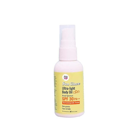 MyGlamm POPxo sun Glaze ultra-light body oil SPF 50