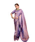 Vasthrlay Lavender Kanjivaram Wedding Saree