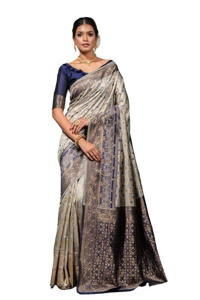 Vasthrlay Banarasi Unstitched Saree