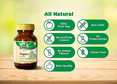 Zandu Tagara Pure Herbs Capsules