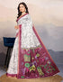 Vasthrlay Women's Cotton Kalamkari Wedding Saree With Blouse Piece
