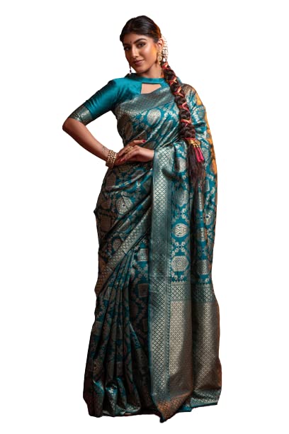 Vasthrlay Banarasi Unstitched Saree
