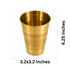 Pure Brass Lassi Drinking Glass | Pack of 2