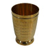 Pure Brass Embossed Design Tumbler Glass | Pack of 6