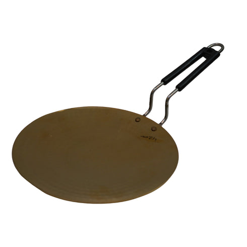 Pure Brass Hammered Tawa 10 inches 629g