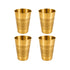 Pure Brass Lassi Drinking Glass | Pack of 4