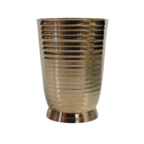Pure Brass Handcrafted Tumbler Glass | Pack of 1
