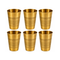 Pure Brass Lassi Drinking Glass | Pack of 6