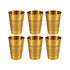 Pure Brass Lassi Drinking Glass | Pack of 6