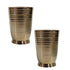 Pure Brass Handcrafted Tumbler Glass | Pack of 2