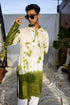 Kzari Stylish Green Batik Kurta