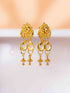 Zeraki Jewels Rajeshwari Long Gold Earrings