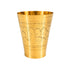 Pure Brass Embossed Design Lassi Glass | Pack of 1