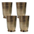 Pure Brass Handcrafted Tumbler Glass | Pack of 4