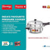 Prestige Popular Plus Virgin Aluminium Gas And Induction Compatible Senior Deep Pan Pressure Cooker 6 L Silver