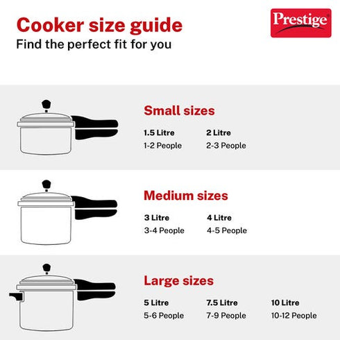 Prestige Popular Svachh Aluminium Pressure Cooker 2.0 L