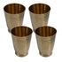Pure Brass Handcrafted Tumbler Glass | Pack of 4