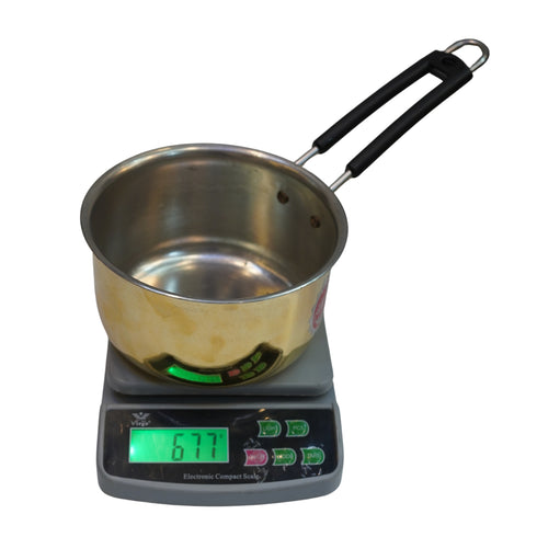 Pure Brass Sauce Pan with Stainless Steel Handle 677g