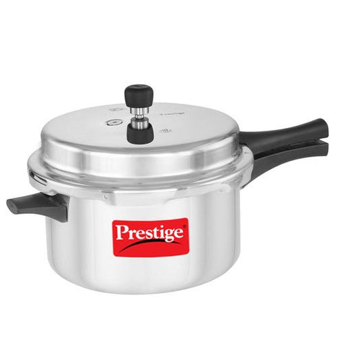 Prestige Popular Virgin Aluminium Precision Weight Valve Pressure Cooker 7.5 L Silver