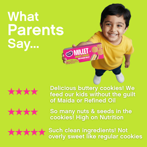 Early Foods Chota Pack Multi grain Millet Jaggery Cookies