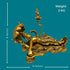 Tamas Brass Lord Vishnu Bhagwan Resting on Sheshnag Touching Shiva Lingam Brahma from Navel Statue/Idol