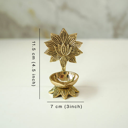 Brass Lotus Diya