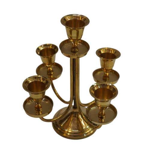 Pure Brass Five arm Candle Stand 328g
