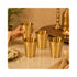 Pure Brass Embossed Design Lassi Glass | Pack of 4